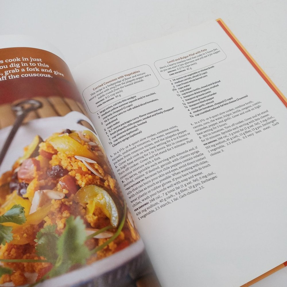 Diabetic Living Favorite Slow Cooker Recipes Cookbook Foodie Book Kitchen - Picture 4 of 8